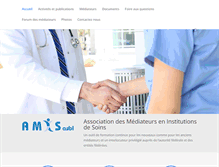 Tablet Screenshot of mediateurs-amis.be